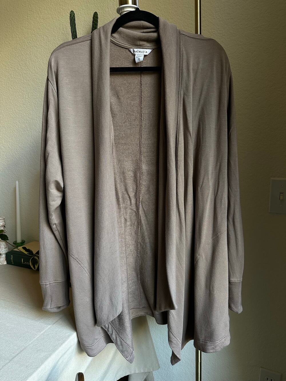 Athleta Brown Pranayama Restore Wrap Cardigan